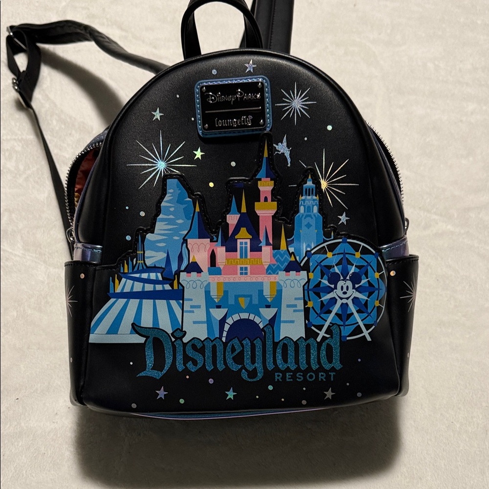 Loungefly Black and Blue Disneyland Backpack